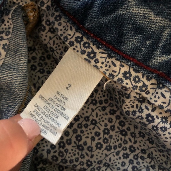 American Eagle Denim Jean Shorts Sz 2 - Picture 4 of 4